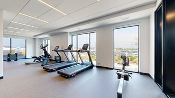 State-of-the art fitness center with yoga studio